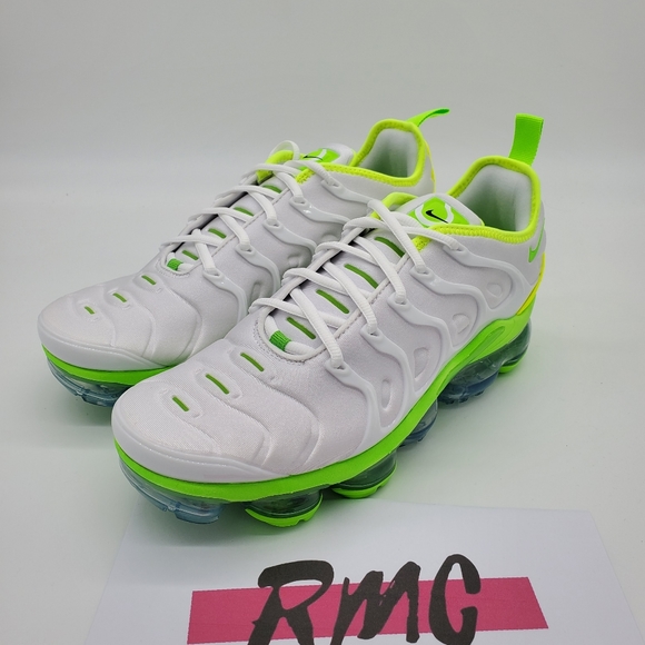 Nike Air VaporMax Plus Tennis Ball White Electric - Picture 2 of 9
